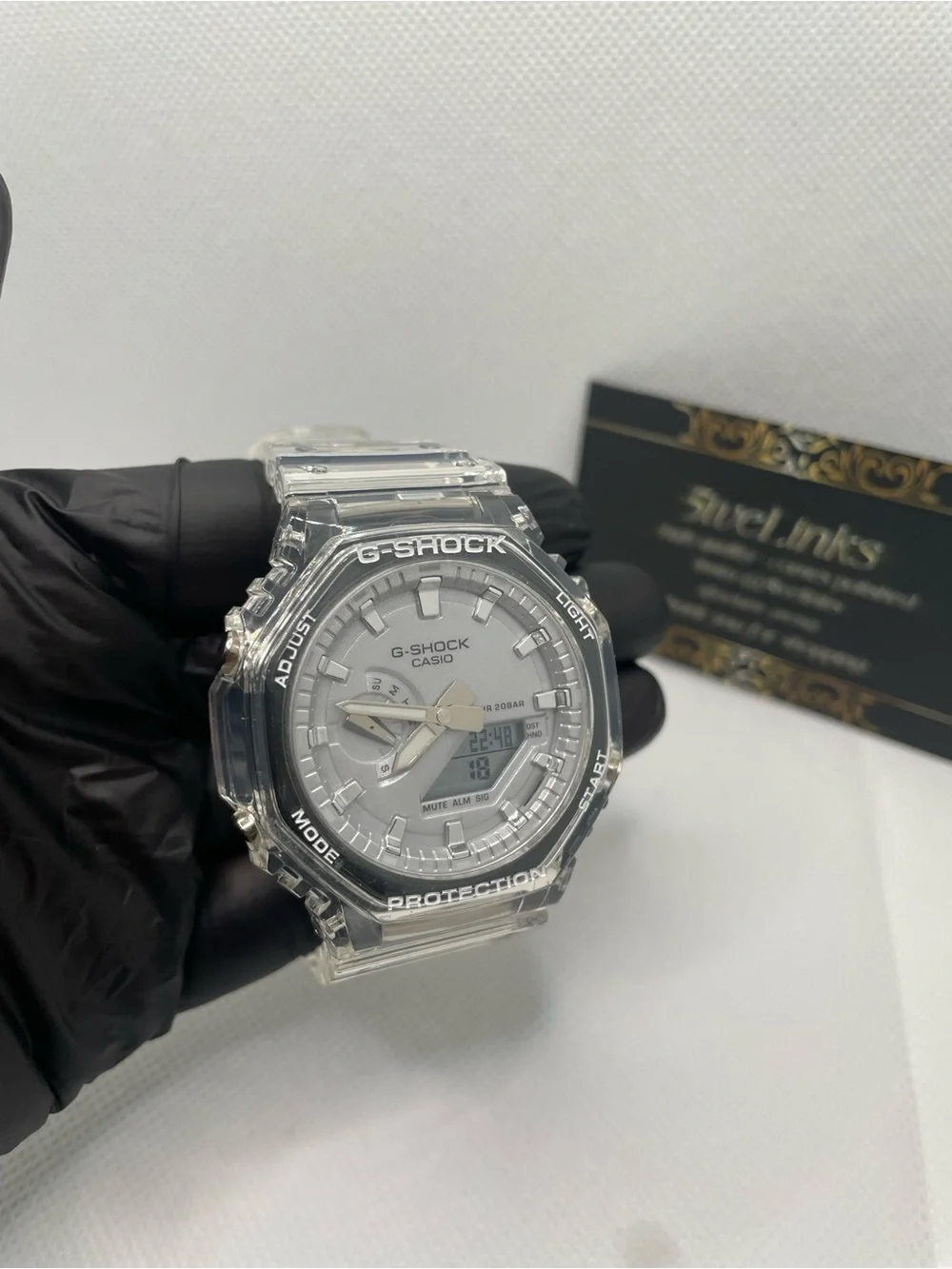G-Shock Clear Resin Analog-Digital Watch - Silver & Transparent